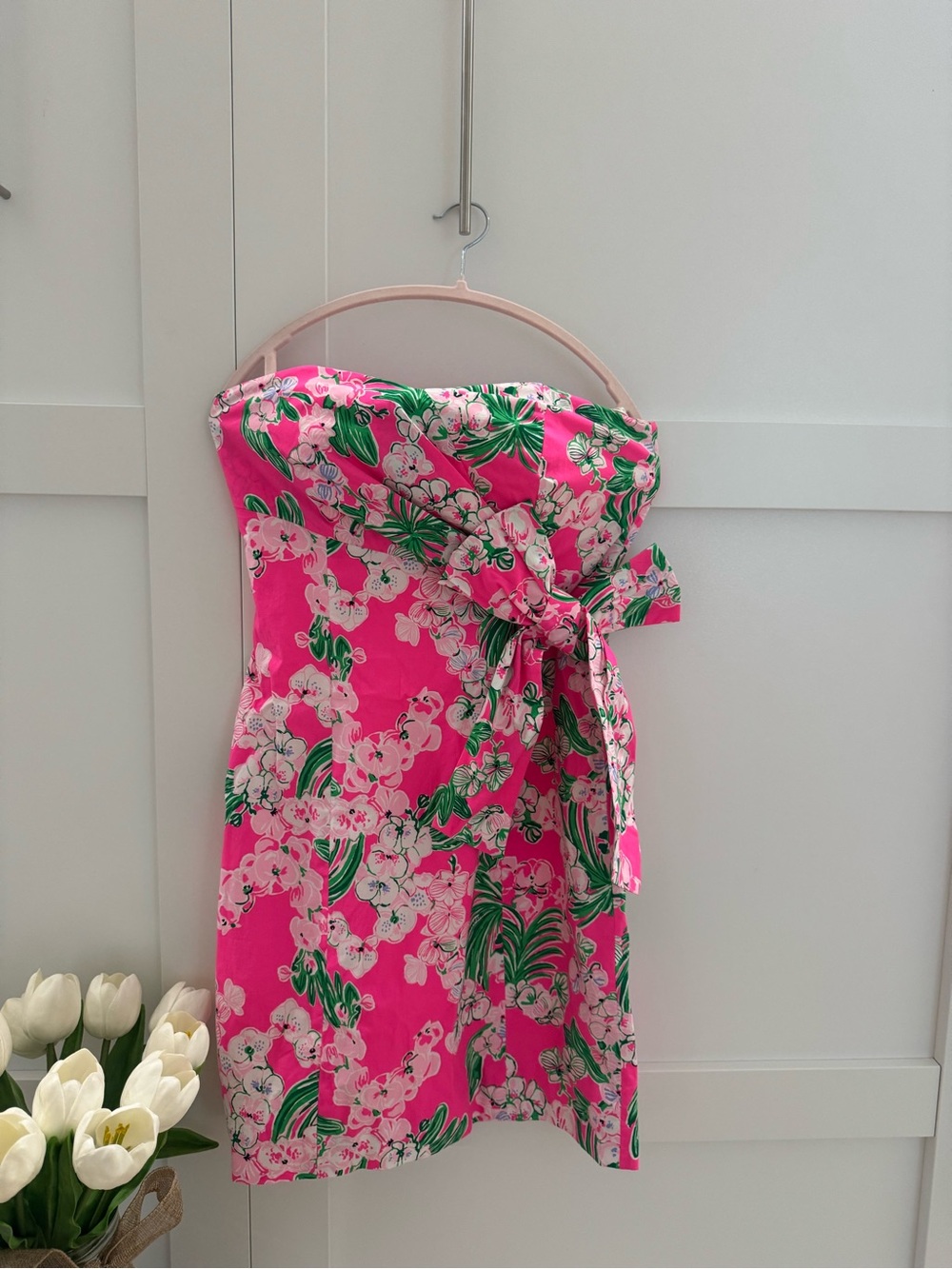 Lilly Pulitzer Stela Strapless Bow Dress NWT Size 0 - Picture 5 of 6